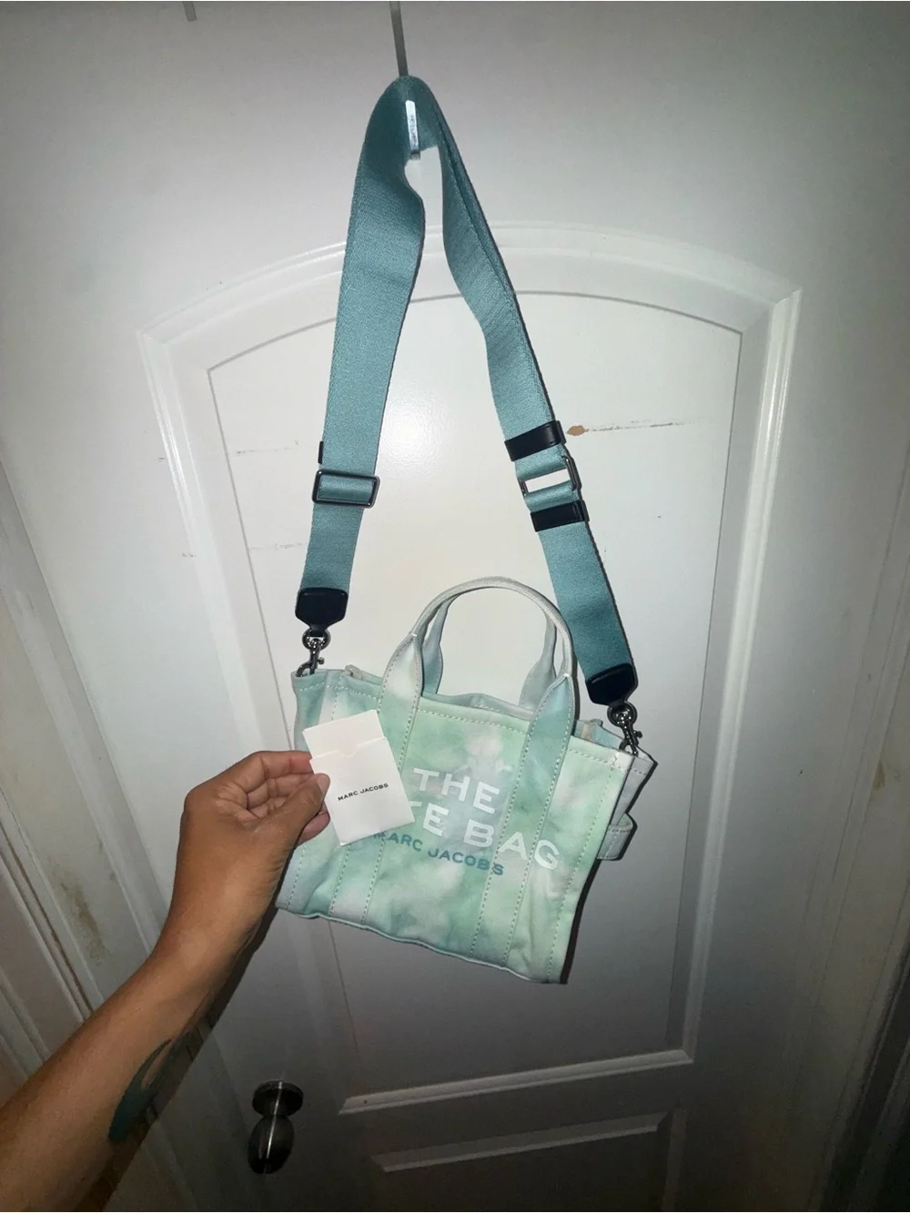 Marc Jacobs The Tote Bag - Mint Tie-Dye Canvas NWT